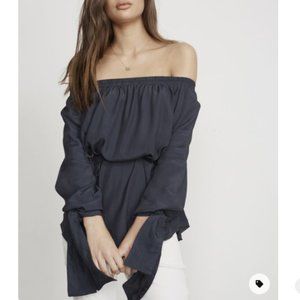 Faithfull the Brand Polonia Top in Navy - 4